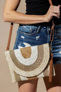 MB0291 Metallic Lined Multi Color Straw Clutch/Crossbody Bag - MiMi Wholesale