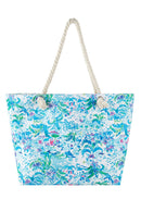 MB0312 Trees Print Rope Strap Tote Bag - MiMi Wholesale