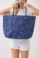 MB0329 Vintage Sunshine Strip Fringe Beach Tote Bag - MiMi Wholesale