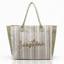 MB0329 Vintage Sunshine Strip Fringe Beach Tote Bag - MiMi Wholesale
