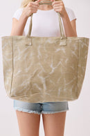 MB0329 Vintage Sunshine Strip Fringe Beach Tote Bag - MiMi Wholesale