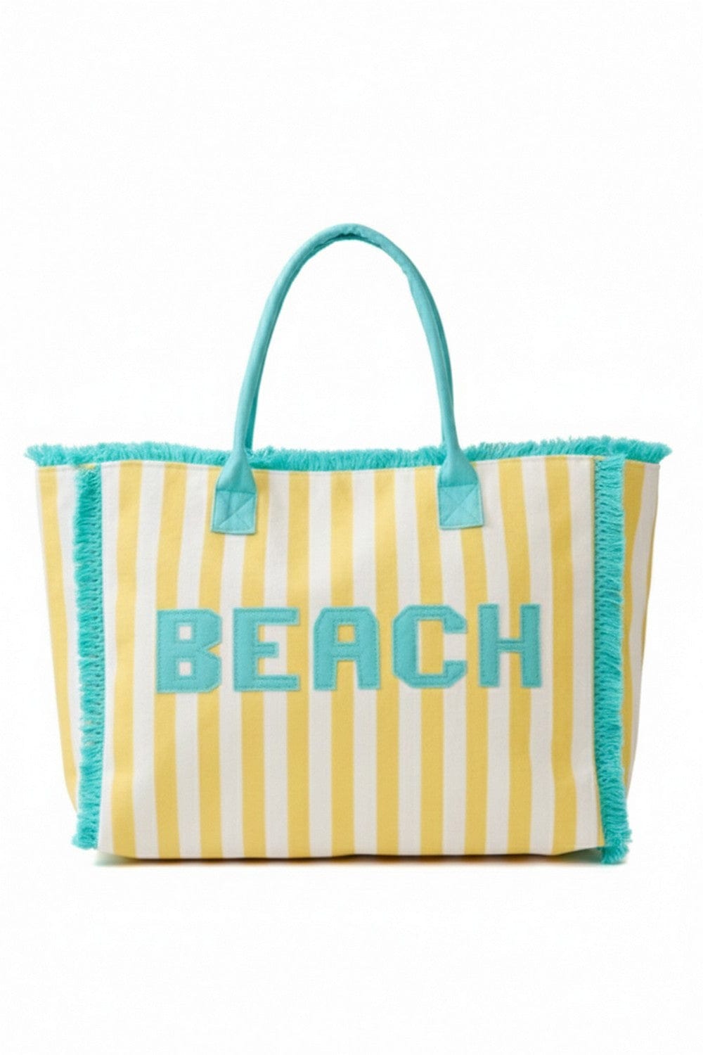 MB0331 Striped Terry Cloth Beach Tote Bag - MiMi Wholesale