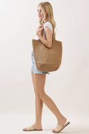 MB0339 Shannon Handmade Straw Tote Bag - MiMi Wholesale