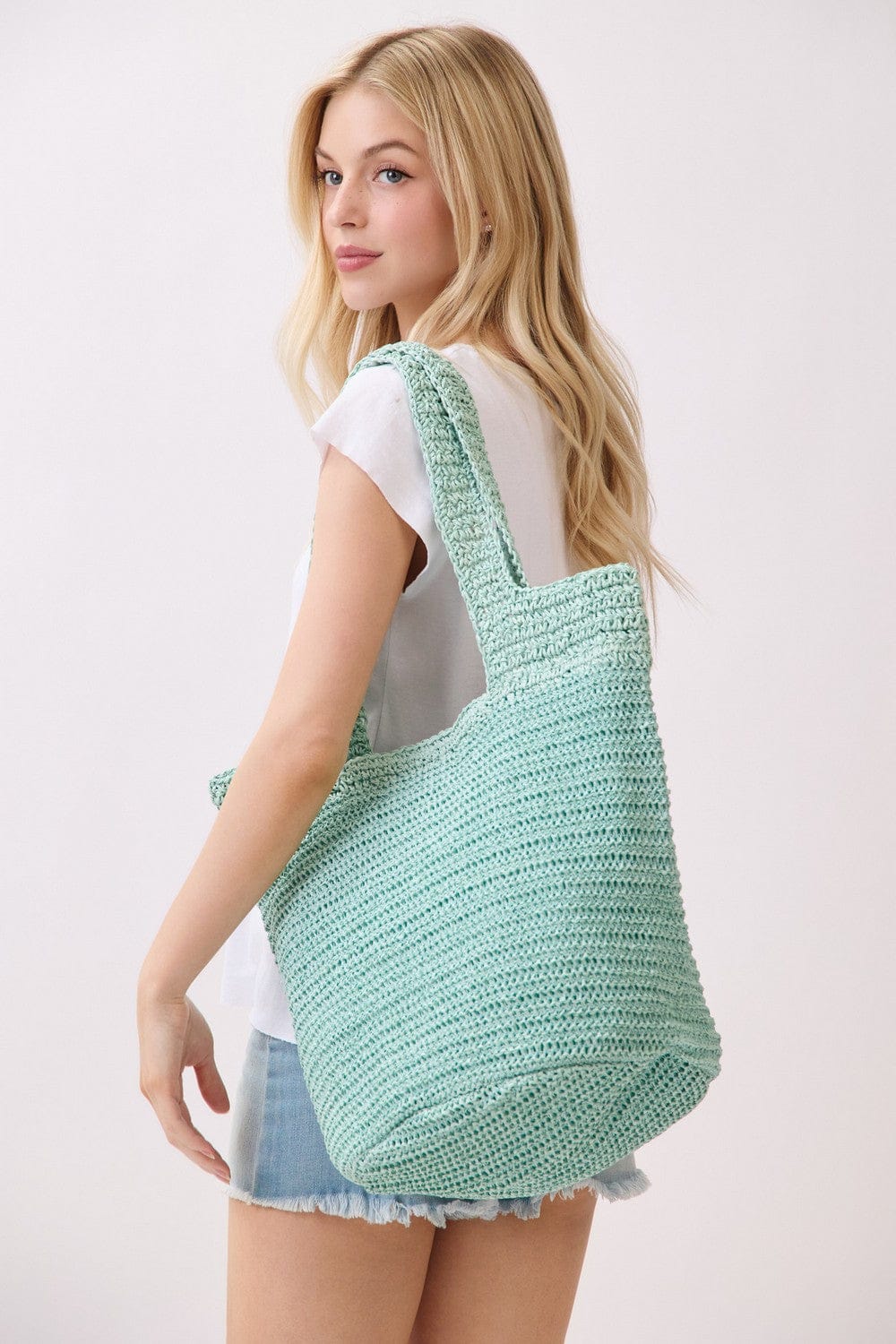 MB0339 Shannon Handmade Straw Tote Bag - MiMi Wholesale