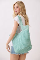 MB0339 Shannon Handmade Straw Tote Bag - MiMi Wholesale