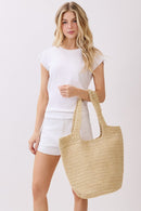 MB0339 Shannon Handmade Straw Tote Bag - MiMi Wholesale