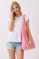 MB0339 Shannon Handmade Straw Tote Bag - MiMi Wholesale