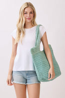 MB0339 Shannon Handmade Straw Tote Bag - MiMi Wholesale