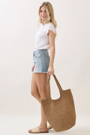 MB0339 Shannon Handmade Straw Tote Bag - MiMi Wholesale