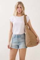 MB0339 Shannon Handmade Straw Tote Bag - MiMi Wholesale