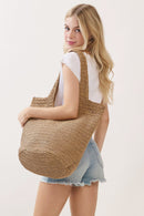 MB0339 Shannon Handmade Straw Tote Bag - MiMi Wholesale