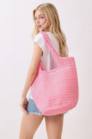 MB0339 Shannon Handmade Straw Tote Bag - MiMi Wholesale