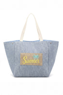 MB0340 2 in 1 Love Patch Canvas Bucket Tote Bag - MiMi Wholesale