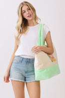 MB0342 Sips About To Go Down Terry Beach Tote Bag - MiMi Wholesale