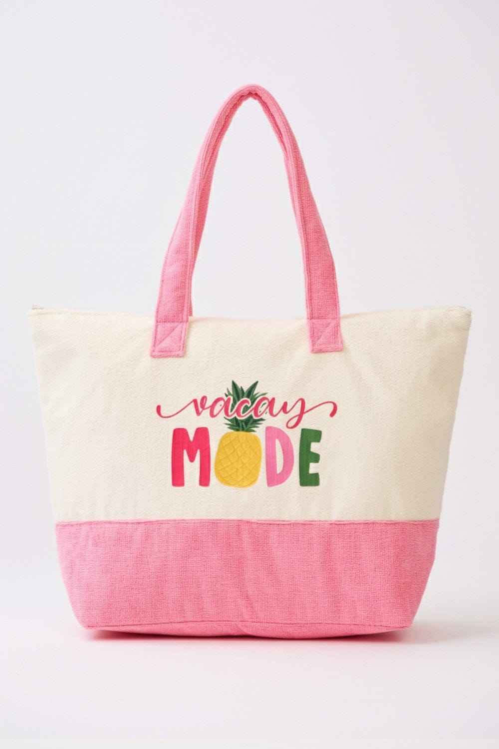 MB0343 Vacay Mode Terry Beach Tote Bag - MiMi Wholesale