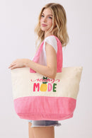 MB0343 Vacay Mode Terry Beach Tote Bag - MiMi Wholesale