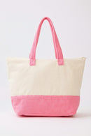 MB0344 Hello Summer Flamingo Terry Beach Tote Bag - MiMi Wholesale
