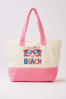 MB0345 Sunglasses Life Is Better At The Beach Terry Tote Bag - MiMi Wholesale
