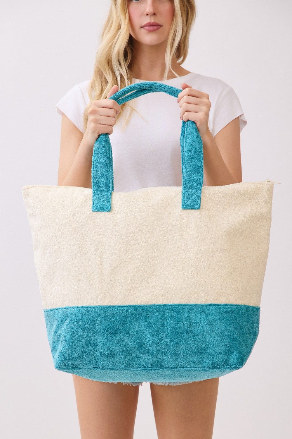 MB0346 Palm Tree Life Is Better At The Beach Terry Tote Bag - MiMi Wholesale