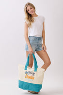 MB0347 Take Me To The Beach Terry Tote Bag - MiMi Wholesale