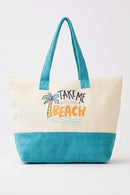MB0347 Take Me To The Beach Terry Tote Bag - MiMi Wholesale