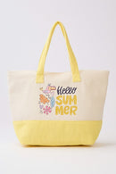 MB0348 Hello Summer Parrot Terry Beach Tote Bag - MiMi Wholesale