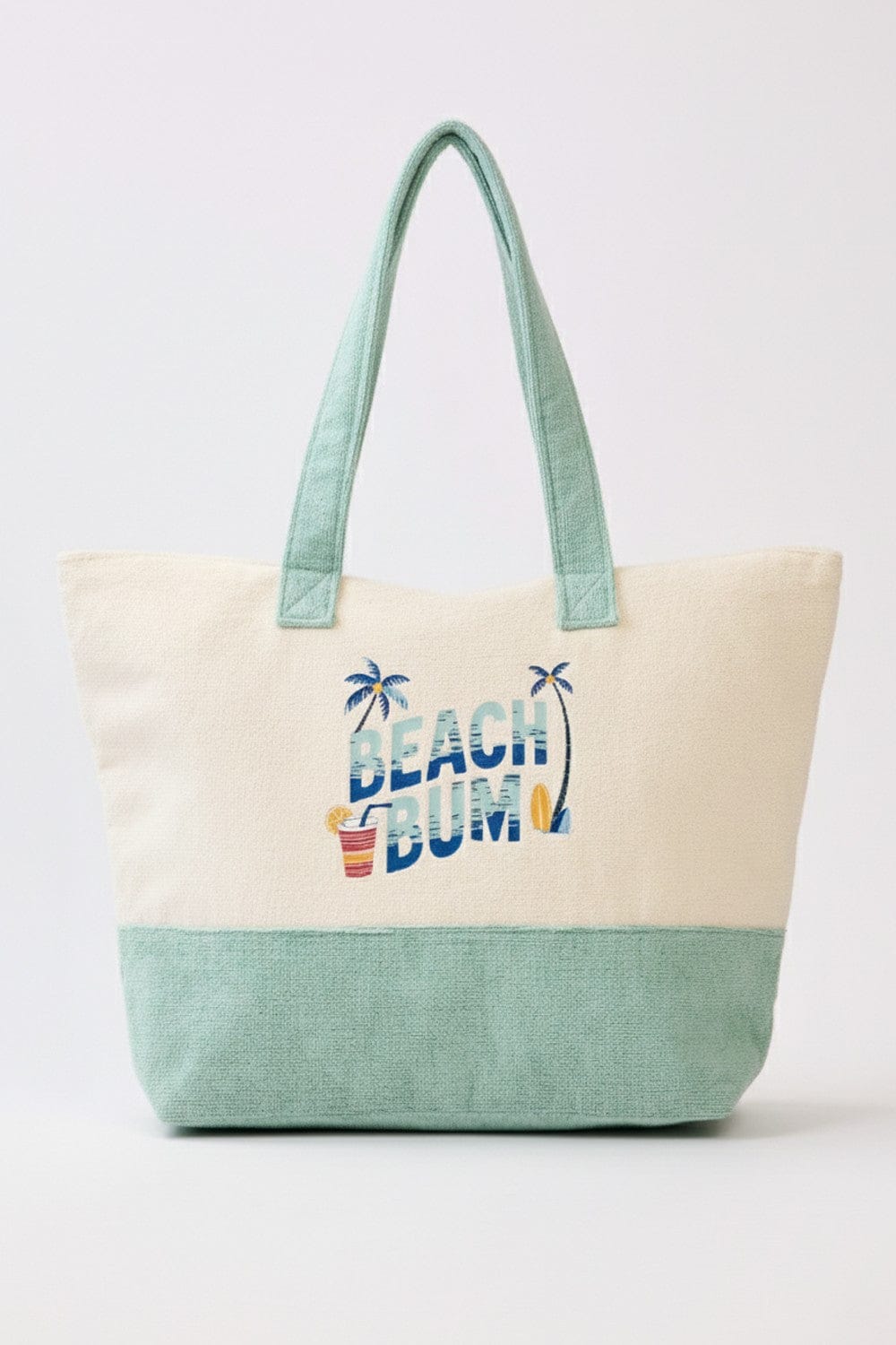MB0350 Beach Bum Terry Tote Bag - MiMi Wholesale