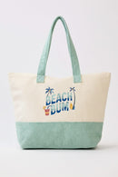 MB0350 Beach Bum Terry Tote Bag - MiMi Wholesale
