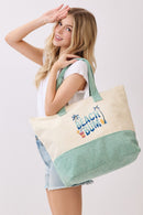 MB0350 Beach Bum Terry Tote Bag - MiMi Wholesale
