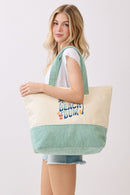 MB0350 Beach Bum Terry Tote Bag - MiMi Wholesale
