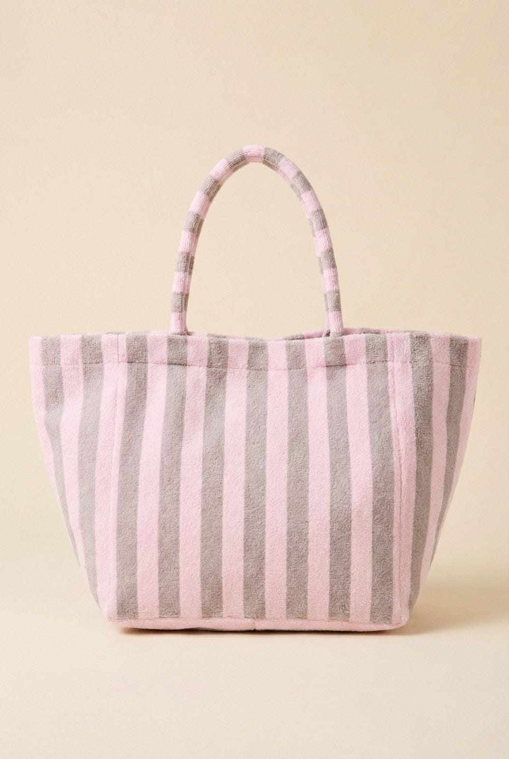 MB0351 Striped Terry Beach Tote Bag - MiMi Wholesale