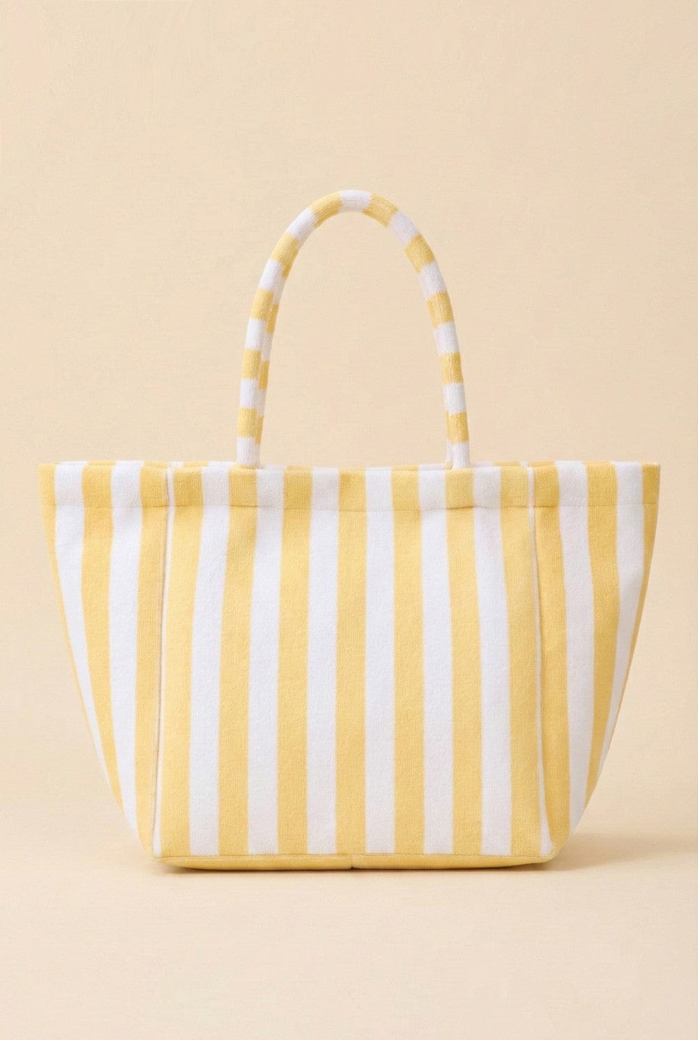 MB0351 Striped Terry Beach Tote Bag - MiMi Wholesale