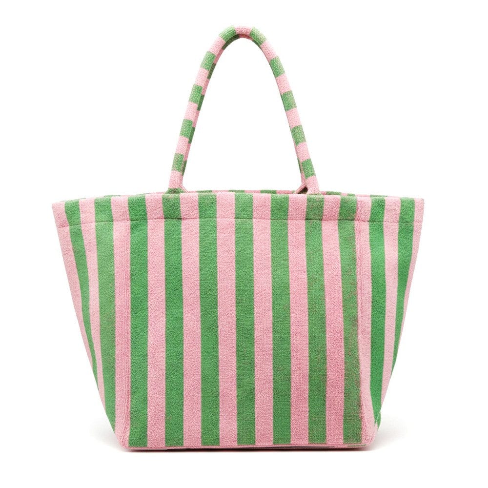 MB0351 Striped Terry Beach Tote Bag - MiMi Wholesale