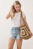 MB0353 Vintage Granny Crochet Tote Bag - MiMi Wholesale