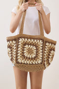 MB0353 Vintage Granny Crochet Tote Bag - MiMi Wholesale