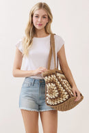 MB0353 Vintage Granny Crochet Tote Bag - MiMi Wholesale