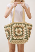 MB0353 Vintage Granny Crochet Tote Bag - MiMi Wholesale