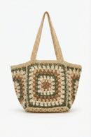 MB0353 Vintage Granny Crochet Tote Bag - MiMi Wholesale
