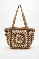 MB0353 Vintage Granny Crochet Tote Bag - MiMi Wholesale