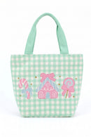 MB0385 Sweet Candy House Gingham Tote Bag - MiMi Wholesale