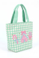 MB0385 Sweet Candy House Gingham Tote Bag - MiMi Wholesale