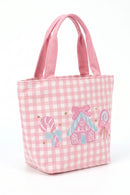 MB0385 Sweet Candy House Gingham Tote Bag - MiMi Wholesale