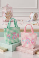MB0385 Sweet Candy House Gingham Tote Bag - MiMi Wholesale