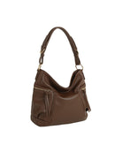 ME0041 Side Zip Pocket Tote Bag - MiMi Wholesale