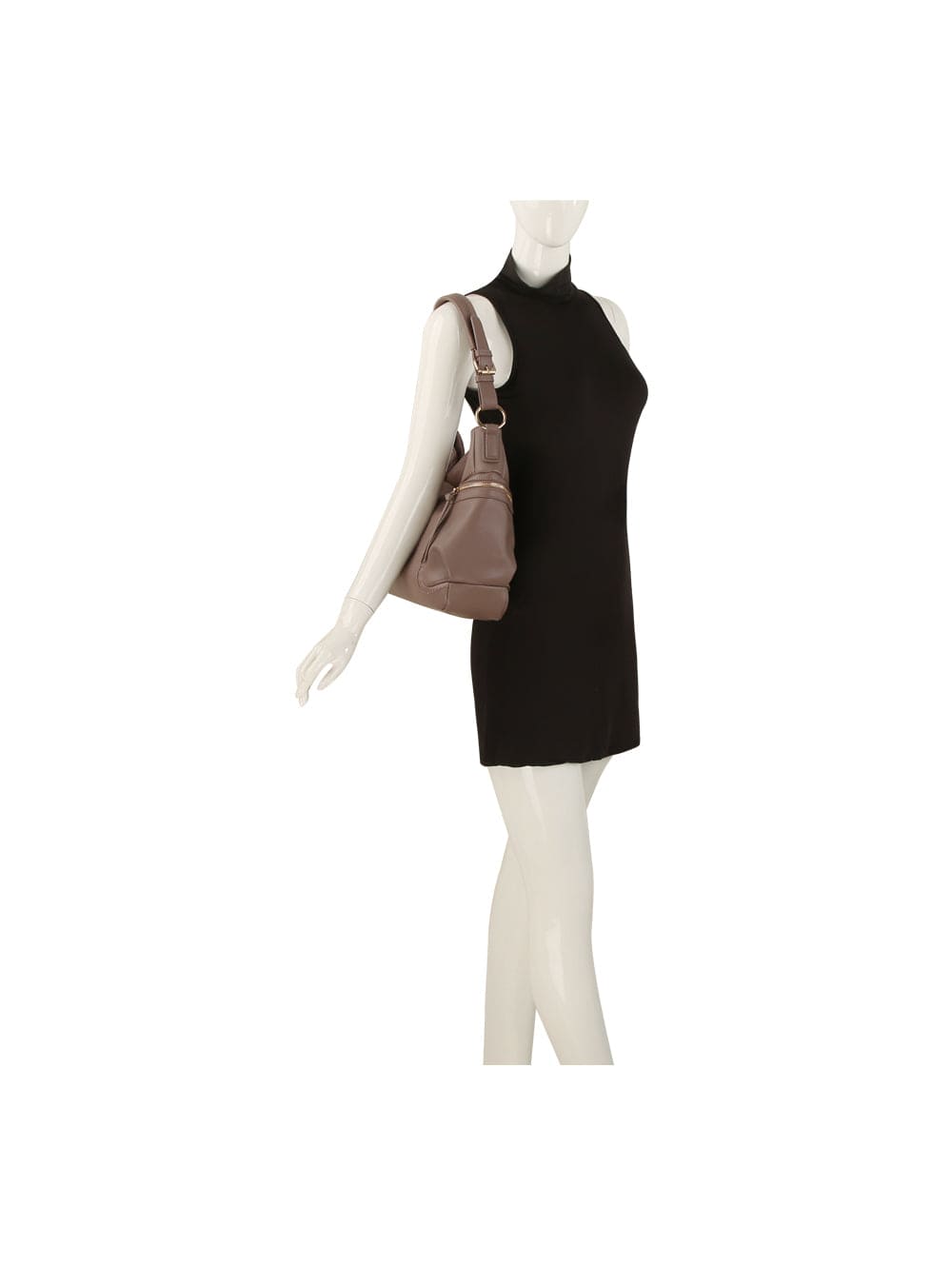 ME0041 Side Zip Pocket Tote Bag - MiMi Wholesale