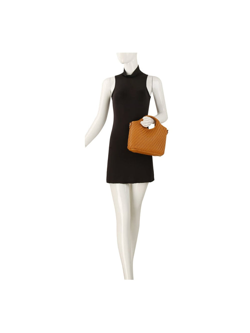 MEE0056 Anika Woven Tote/Crossbody Bag - MiMi Wholesale