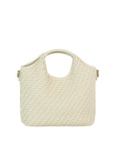 MEE0056 Anika Woven Tote/Crossbody Bag - MiMi Wholesale