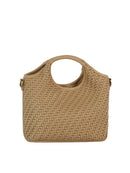 MEE0056 Anika Woven Tote/Crossbody Bag - MiMi Wholesale