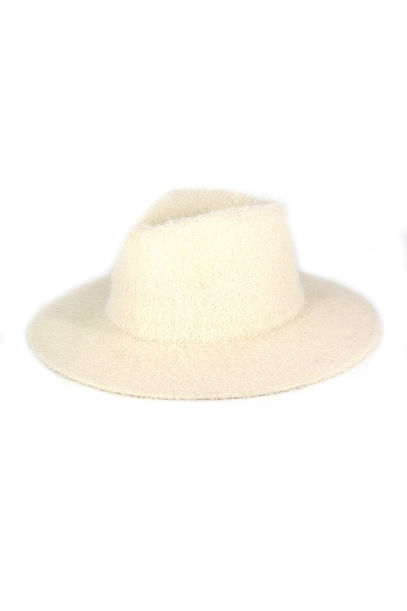 MH0172 Fuzzy Fedora Hat - MiMi Wholesale