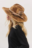 MH0235 Caroline 2 in 1 Rustic Cowgirl/Fedora Hat - MiMi Wholesale